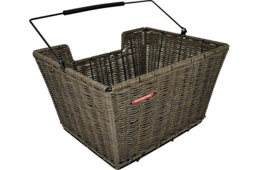 Pletscher Panier Rattan p/porte-bagage a/adap. 3-points maille fine brun