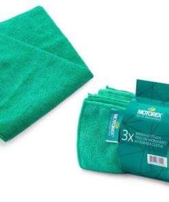 Motorex Chiffon en microfibre set de 3 pièces vert Motorex Chiffon en microfibre set de 3 pièces vert