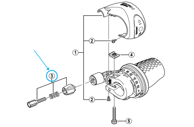 Shimano Vis de réglage du câble dérailleur SL-8S31 Shimano Vis de réglage du câble dérailleur SL-8S31