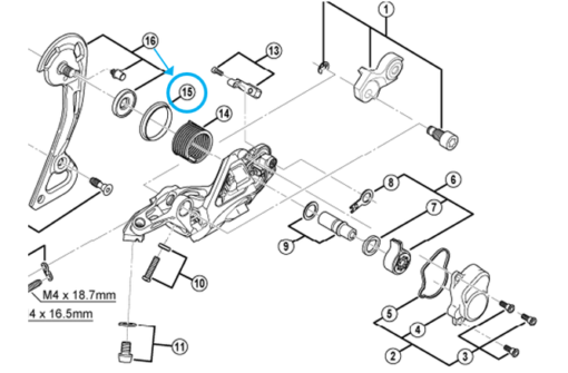 Shimano Joint P RD-M985