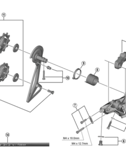 Shimano Plaquette intérieure RD-R9100 Shimano Plaquette intérieure RD-R9100
