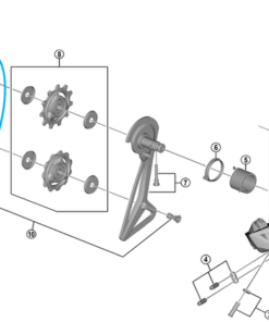 Shimano Plaquette intérieure RD-R9150 Shimano Plaquette intérieure RD-R9150