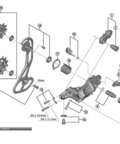 Shimano Vis de roulette set RD-RX810 Shimano Vis de roulette set RD-RX810