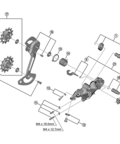 Shimano Plaquette intérieure RD-M8120-SGS Shimano Plaquette intérieure RD-M8120-SGS