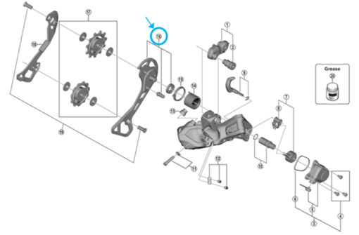 Shimano Plaquette Boîte RD-RX817 Set