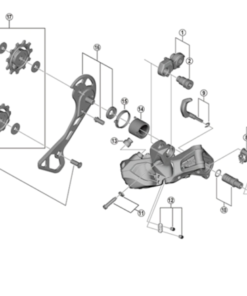 Shimano Plaquette intérieur RD-RX817 Shimano Plaquette intérieur RD-RX817