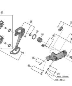 Shimano Plaquette intérieure RD-M6100-SGS Shimano Plaquette intérieure RD-M6100-SGS