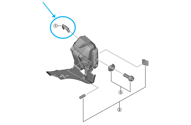 Shimano Revêtement du connecteur FD-R9250 Shimano Revêtement du connecteur FD-R9250
