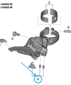 Shimano Vis d'arrêt FD-U6000 avec plaquette Shimano Vis d'arrêt FD-U6000 avec plaquette