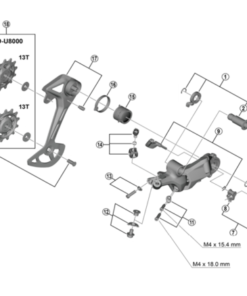 Shimano Couvercle RD-U8000