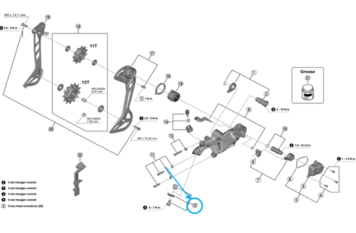 Shimano Serre-câble RD-U8020