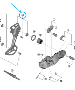 Shimano Plaque de chape RD-M8150-11 SGS extérieure Shimano Plaque de chape RD-M8150-11 SGS extérieure