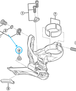 Shimano Vis guide chaîne de FD-9000 M4x3mm Shimano Vis guide chaîne de FD-9000 M4x3mm