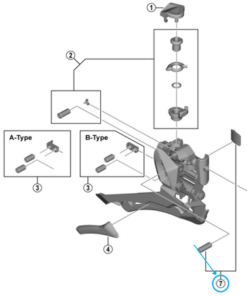 Shimano Plaquettes FD-6800 Shimano Plaquettes FD-6800