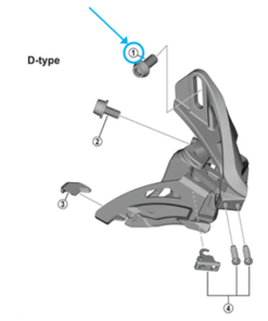 Shimano Vis de FD-M4020 fixation M6x14.5mm Shimano Vis de FD-M4020 fixation M6x14.5mm