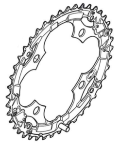 Shimano Plateau Acera FC-M361 42 dents pour protège-chaîne noir Shimano Plateau Acera FC-M361 42 dents pour protège-chaîne noir