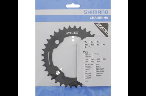 Shimano plateau ZEE FC-M640 36 dents noir