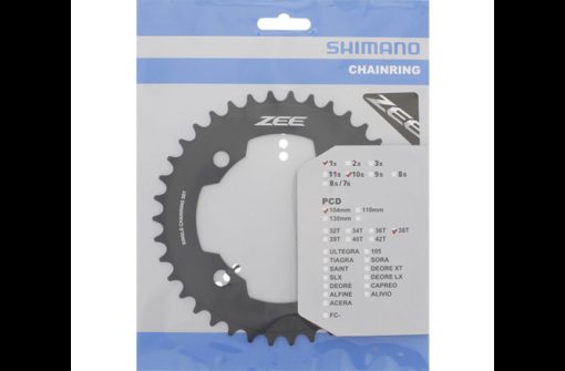 Shimano plateau ZEE FC-M640 38 dents noir