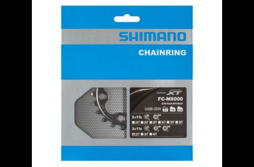 Shimano Plateau Deore XT FC-M8000 22 dents BA-Type pour 40x30x22