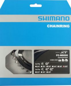 Shimano Plateau Deore XT FC-M8000 38 dents BC-Type pour 38×28 Shimano Plateau Deore XT FC-M8000 38 dents BC-Type pour 38×28