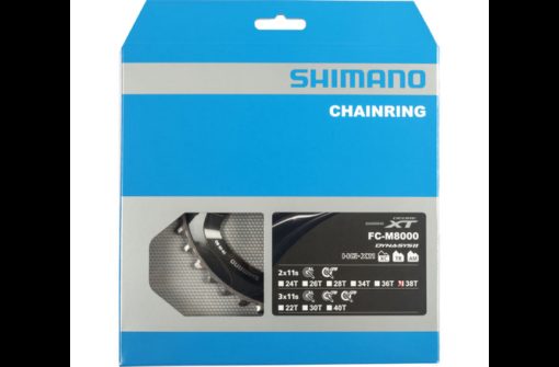 Shimano Plateau Deore XT FC-M8000 38 dents BC-Type pour 38×28