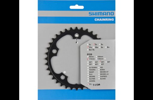 Shimano Plateau FC-RS500 36 dents MJ noir
