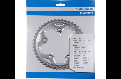 Plateau Shimano FC-RS500 46 dents MJ silver