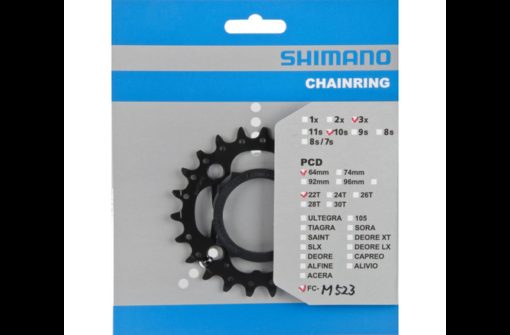 Shimano plateau FC-M523 22 dents AN noir