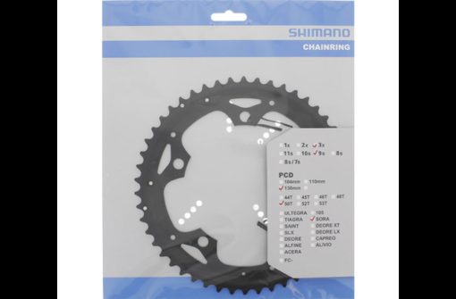 Shimano Plateau FC-3503 50 dents D pour protège-chaîne noir