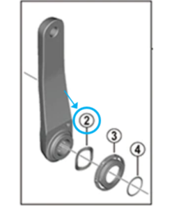 Shimano espaceur FC-M9100 Shimano espaceur FC-M9100