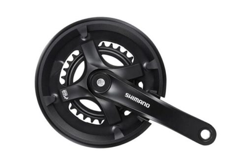 Shimano Pédalier TY FC-TY501 170 mm 46X30 protège chaîn noir