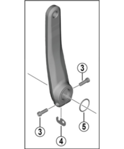 Shimano Manivelle FC-U8000 gauche 170mm