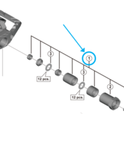 Shimano Axe PD-M8120 gauche complet