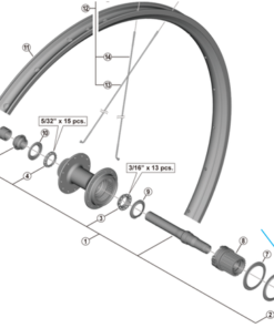 Shimano bague de verrouillage WH-MT501