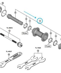 Shimano axe complet HB-M8010-B Shimano axe complet HB-M8010-B
