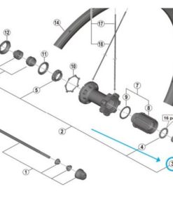 Shimano axe WH-RS700-C30