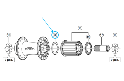 Shimano Entretoise pour body FH-6600