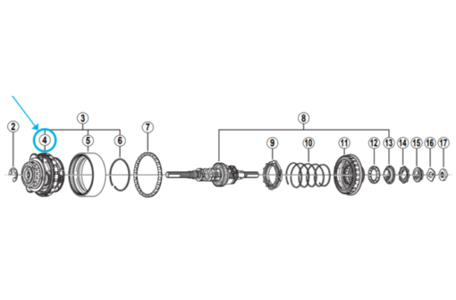 Shimano Support transmission SG-8R30