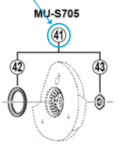 Shimano Joint + écrou de blocage MU-S705 Shimano Joint + écrou de blocage MU-S705