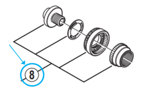 Shimano Set de cône FH-6800 gauche