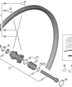 Shimano Set de cône WH-RX570 gauche