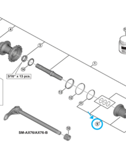 Shimano Body unité FH-M9111 12-vitesses Shimano Body unité FH-M9111 12-vitesses