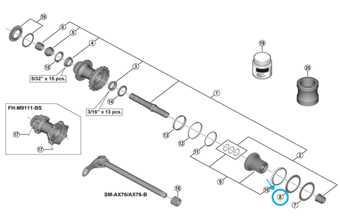 Shimano Joint FH-M9111 Shimano Joint FH-M9111