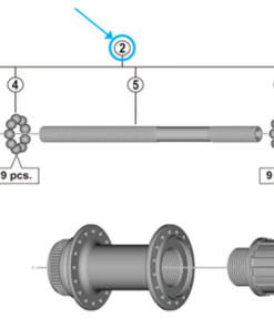 Shimano axe complet FH-TX505 Shimano axe complet FH-TX505