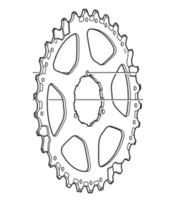 Shimano Pignon CS-HG50-9 30 dents I2 Shimano Pignon CS-HG50-9 30 dents I2