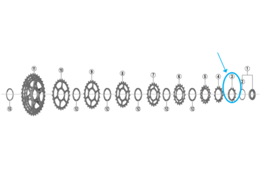 Shimano Pignon CS-HG700-11 11 dents spacer-type 11-25T,11-28T,11-30T