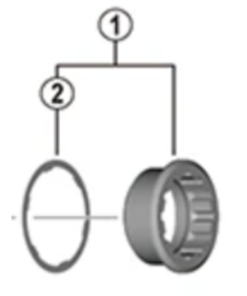 Shimano Entretoise pour contre+écrou CS-M8/7100 Shimano Entretoise pour contre+écrou CS-M8/7100