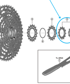 Shimano Unité de pignon CS-M9100 10B / 12D Shimano Unité de pignon CS-M9100 10B / 12D
