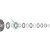 Shimano Pignon CS-LG700 11 dents spacer type Shimano Pignon CS-LG700 11 dents spacer type