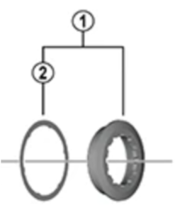 Shimano Entretoise pour contre+écrou CS-LG700-11 Shimano Entretoise pour contre+écrou CS-LG700-11